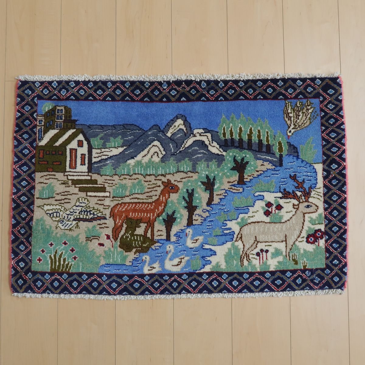 トライバルラグ/シラーズ  56×88cm(FS-11076)