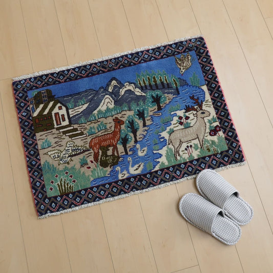 トライバルラグ/シラーズ  57×85cm(FS-11077)