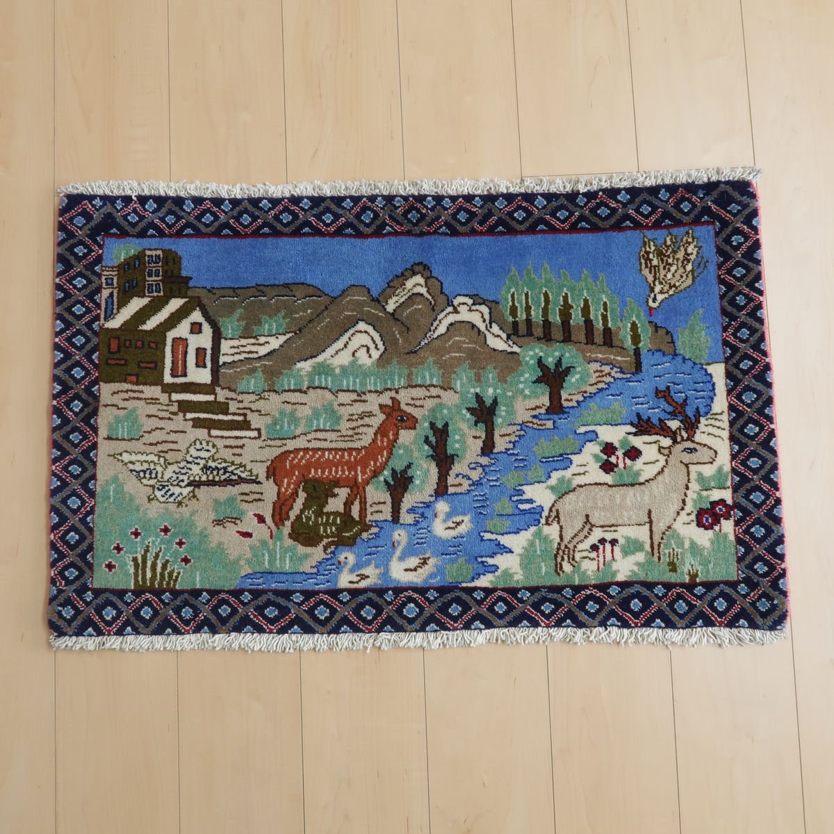 トライバルラグ/シラーズ  57×91cm(FS-11078)
