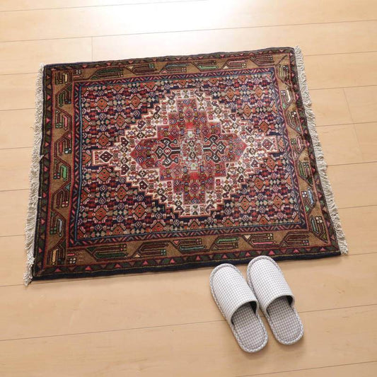 ビンテージ トライバルラグ/サルーク/2000年代/92×79cm(FS-22157)