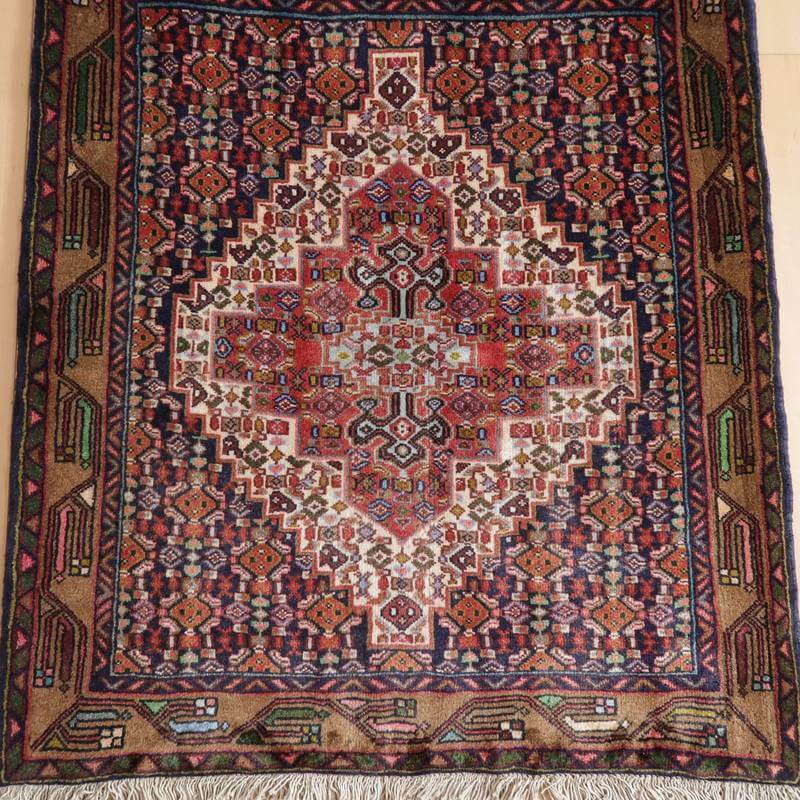 ビンテージ トライバルラグ/サルーク/2000年代/92×79cm(FS-22157)