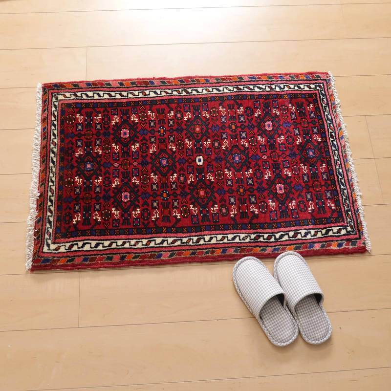 ビンテージ トライバルラグ/ホセインアバッド/2000年代/95×61cm(FS-22159)