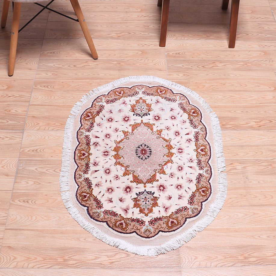 ペルシャ絨毯(イラン産)タブリーズ 82×57cm(FS-70008)