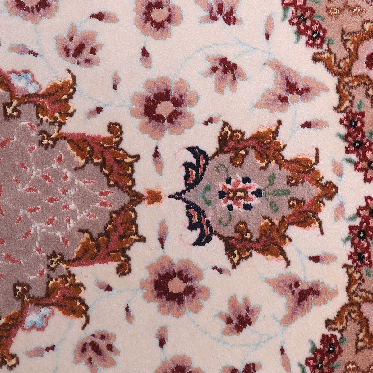 ペルシャ絨毯(イラン産)タブリーズ 82×57cm(FS-70008)
