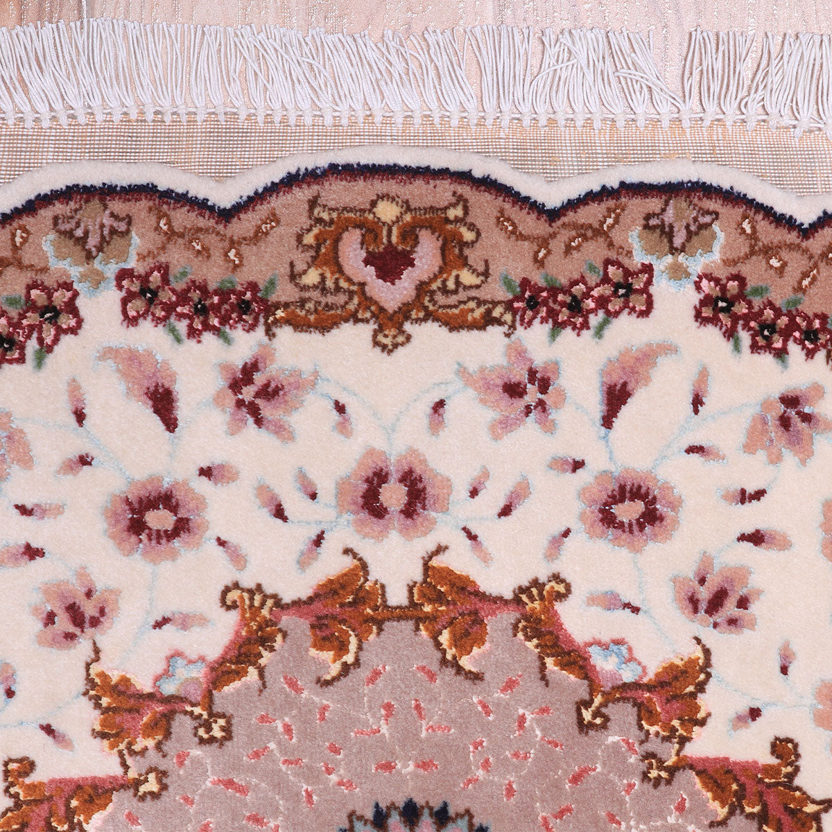 ペルシャ絨毯(イラン産)タブリーズ 82×57cm(FS-70008)