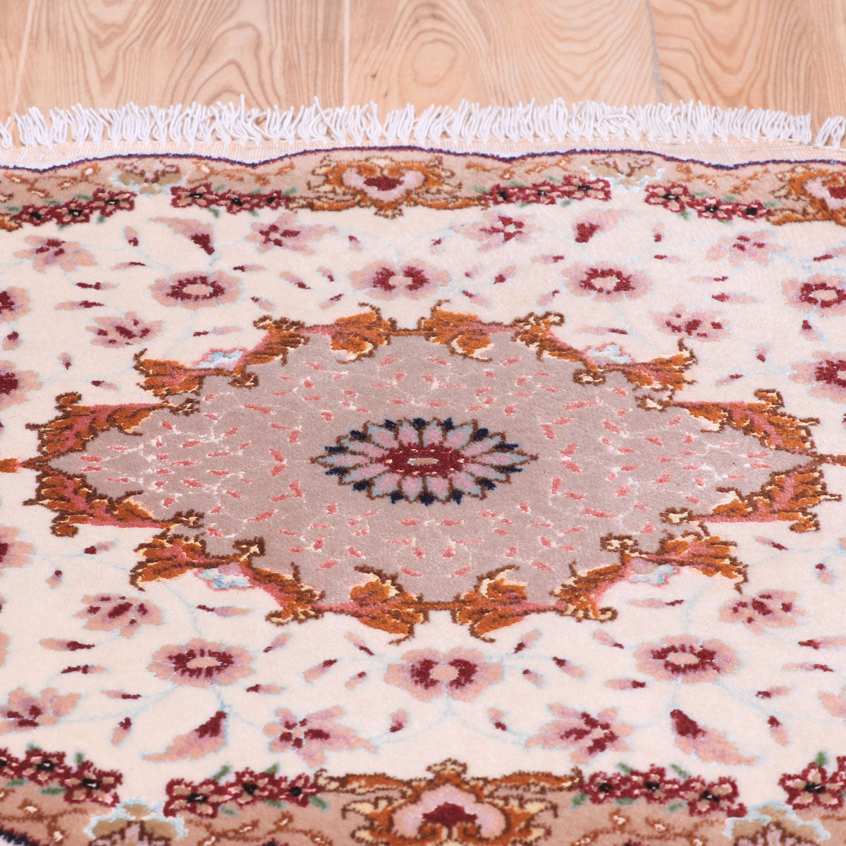 ペルシャ絨毯(イラン産)タブリーズ 82×57cm(FS-70008)