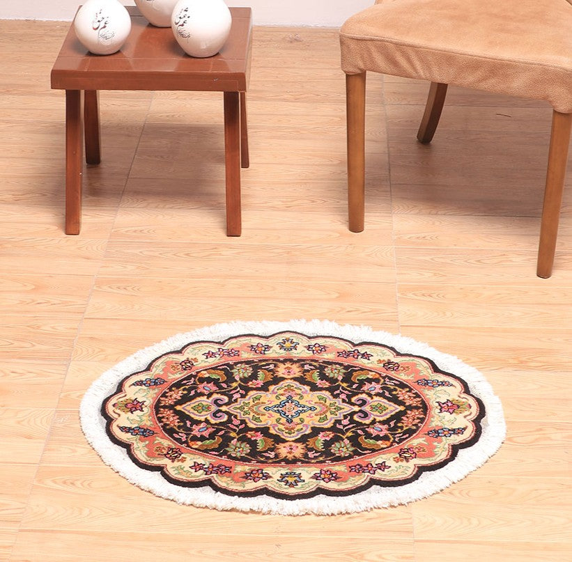 ペルシャ絨毯(イラン産)タブリーズ 67×48cm(FS-70009)
