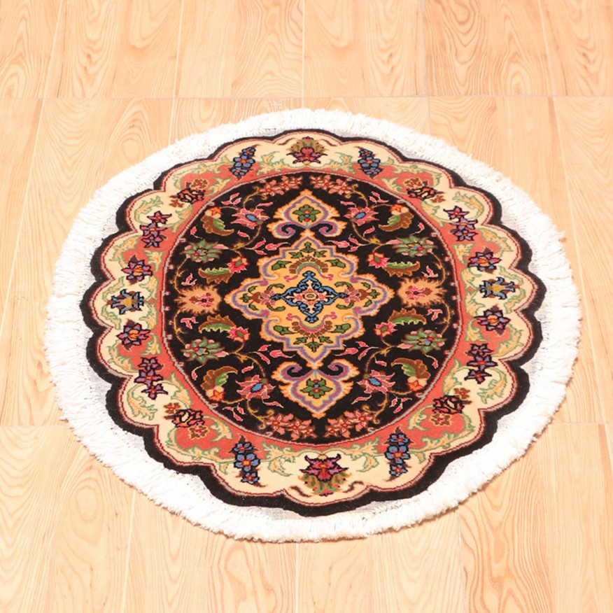 ペルシャ絨毯(イラン産)タブリーズ 67×48cm(FS-70009)