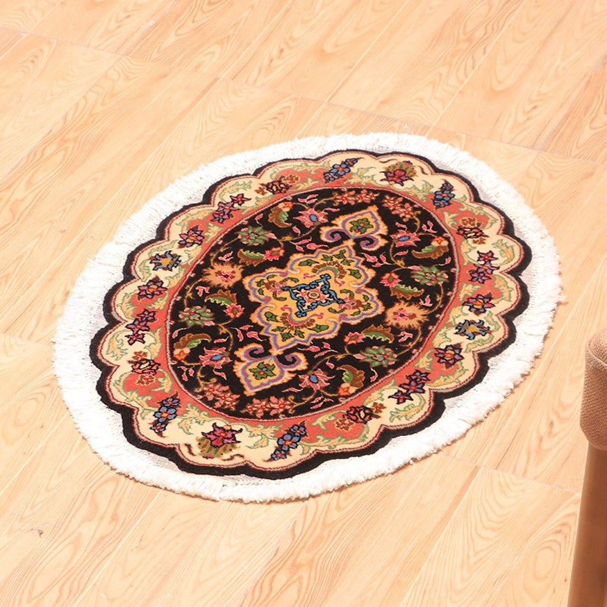 ペルシャ絨毯(イラン産)タブリーズ 67×48cm(FS-70009)