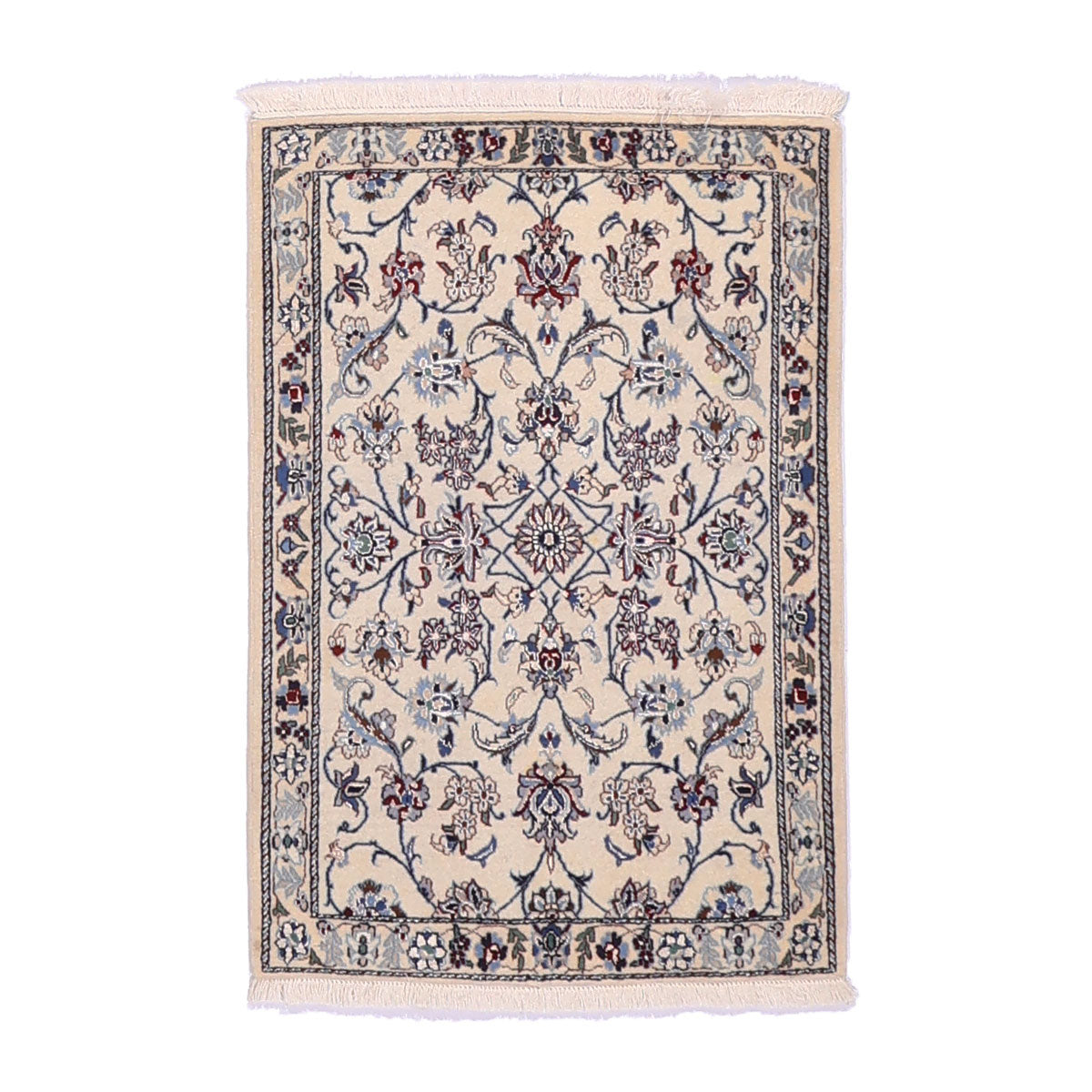 ペルシャ絨毯(イラン産)ナイン 86×59cm(FS-70012)