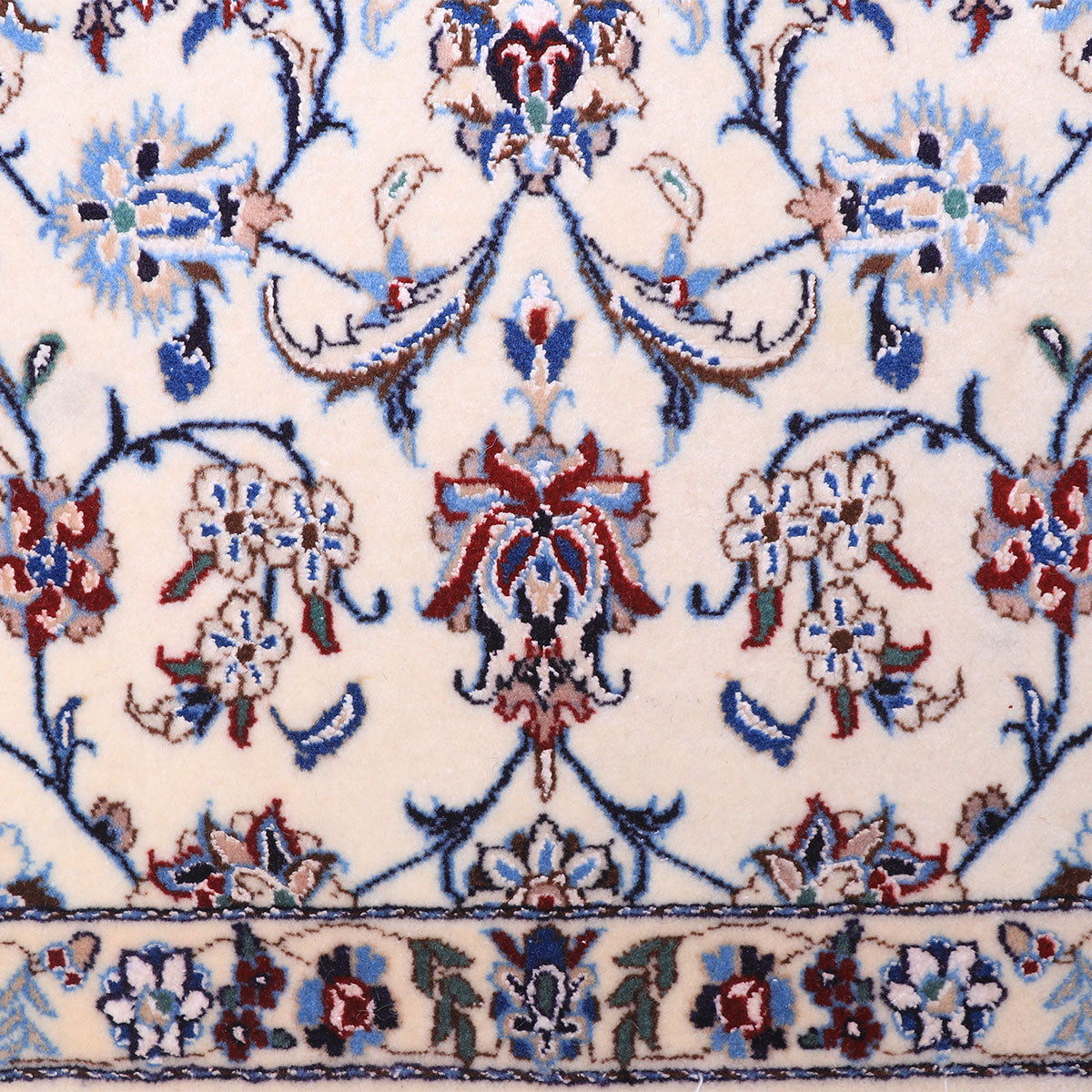 ペルシャ絨毯(イラン産)ナイン 86×59cm(FS-70012)