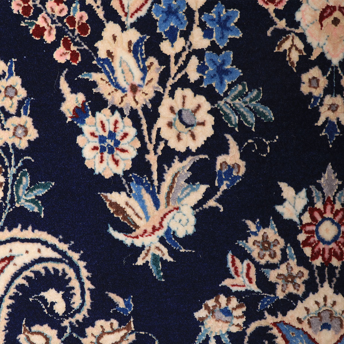 ペルシャ絨毯(イラン産)ナイン 88×60cm(FS-70013)