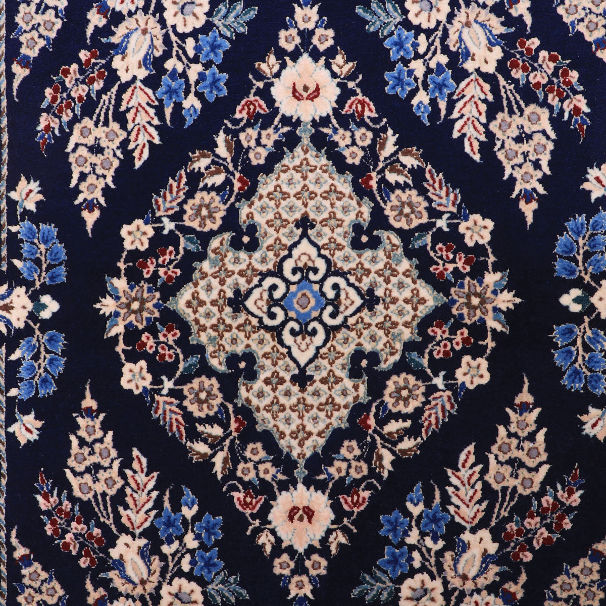 ペルシャ絨毯(イラン産)ナイン 86×61cm(FS-70014)