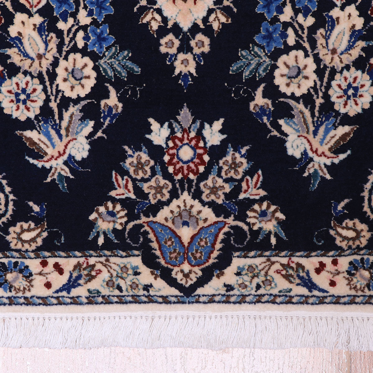 ペルシャ絨毯(イラン産)ナイン 86×61cm(FS-70014)
