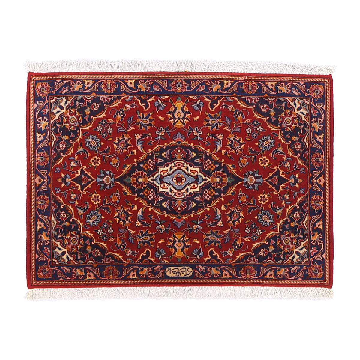 ペルシャ絨毯(イラン産)カーシャーン 98×70cm(FS-70015)
