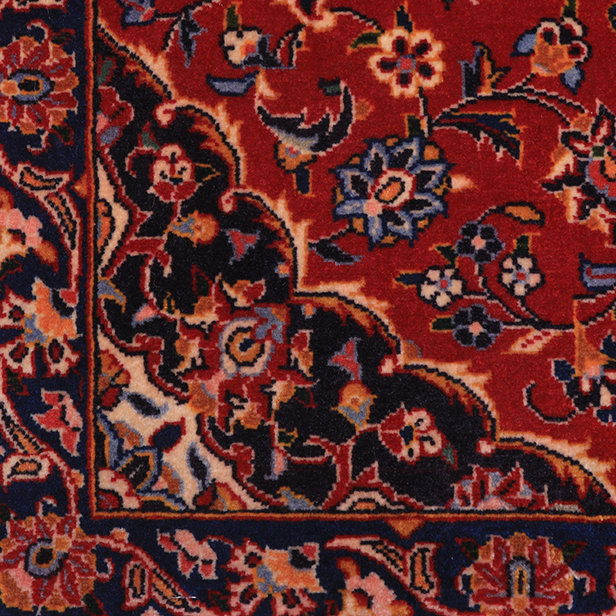 ペルシャ絨毯(イラン産)カーシャーン 98×70cm(FS-70015)
