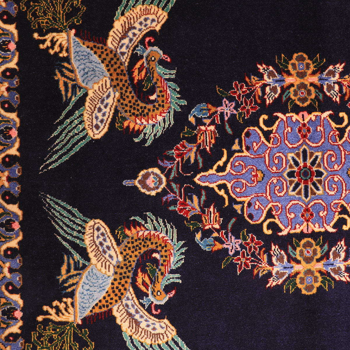 ペルシャ絨毯(イラン産)カーシャーン 94×73cm(FS-70016)