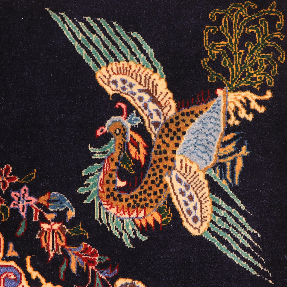 ペルシャ絨毯(イラン産)カーシャーン 94×73cm(FS-70016)