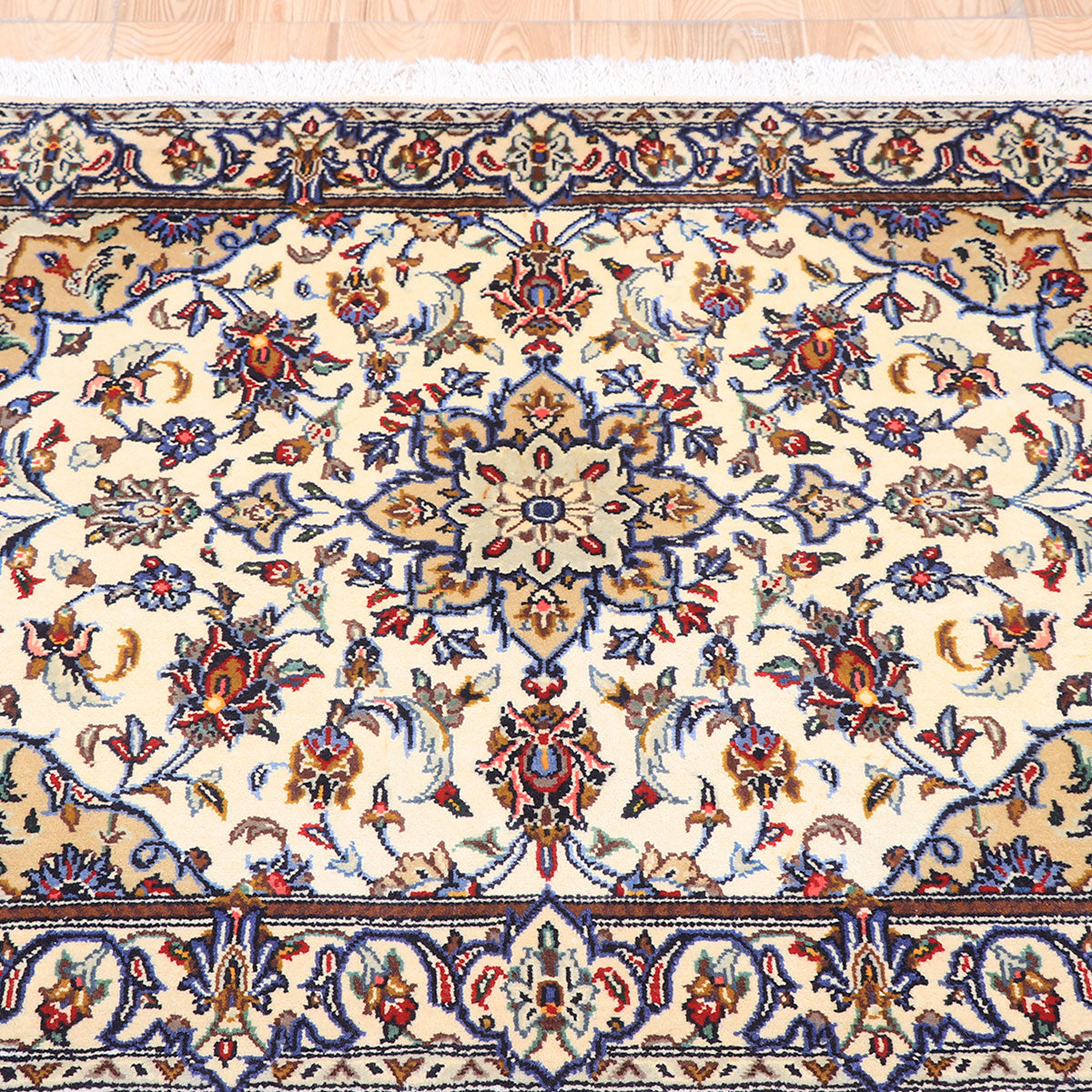 ペルシャ絨毯(イラン産)カーシャーン 93×77cm(FS-70017)
