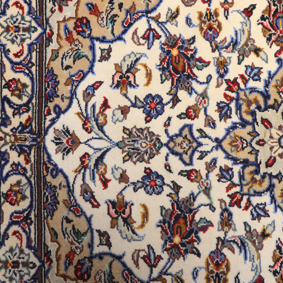 ペルシャ絨毯(イラン産)カーシャーン 93×77cm(FS-70017)