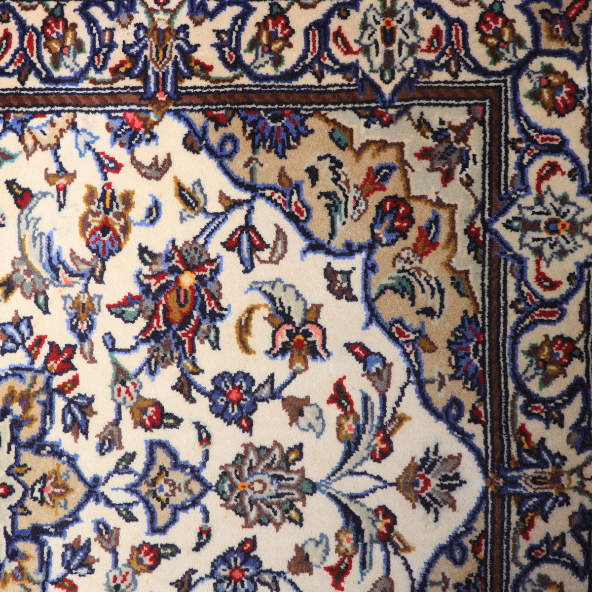 ペルシャ絨毯(イラン産)カーシャーン 93×77cm(FS-70017)