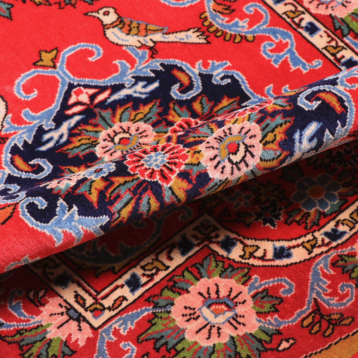 ペルシャ絨毯(イラン産)カーシャーン 94×70cm(FS-70018)