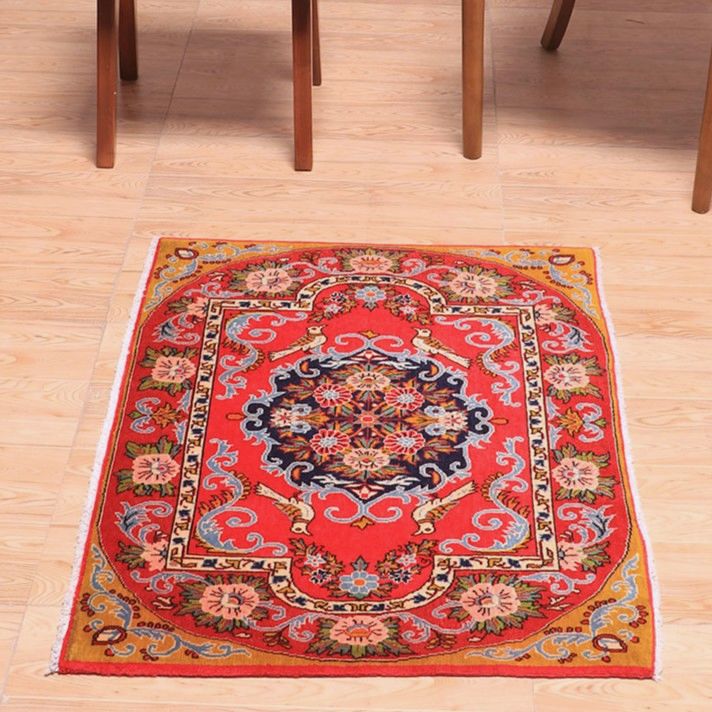 ペルシャ絨毯(イラン産)カーシャーン 94×70cm(FS-70018)