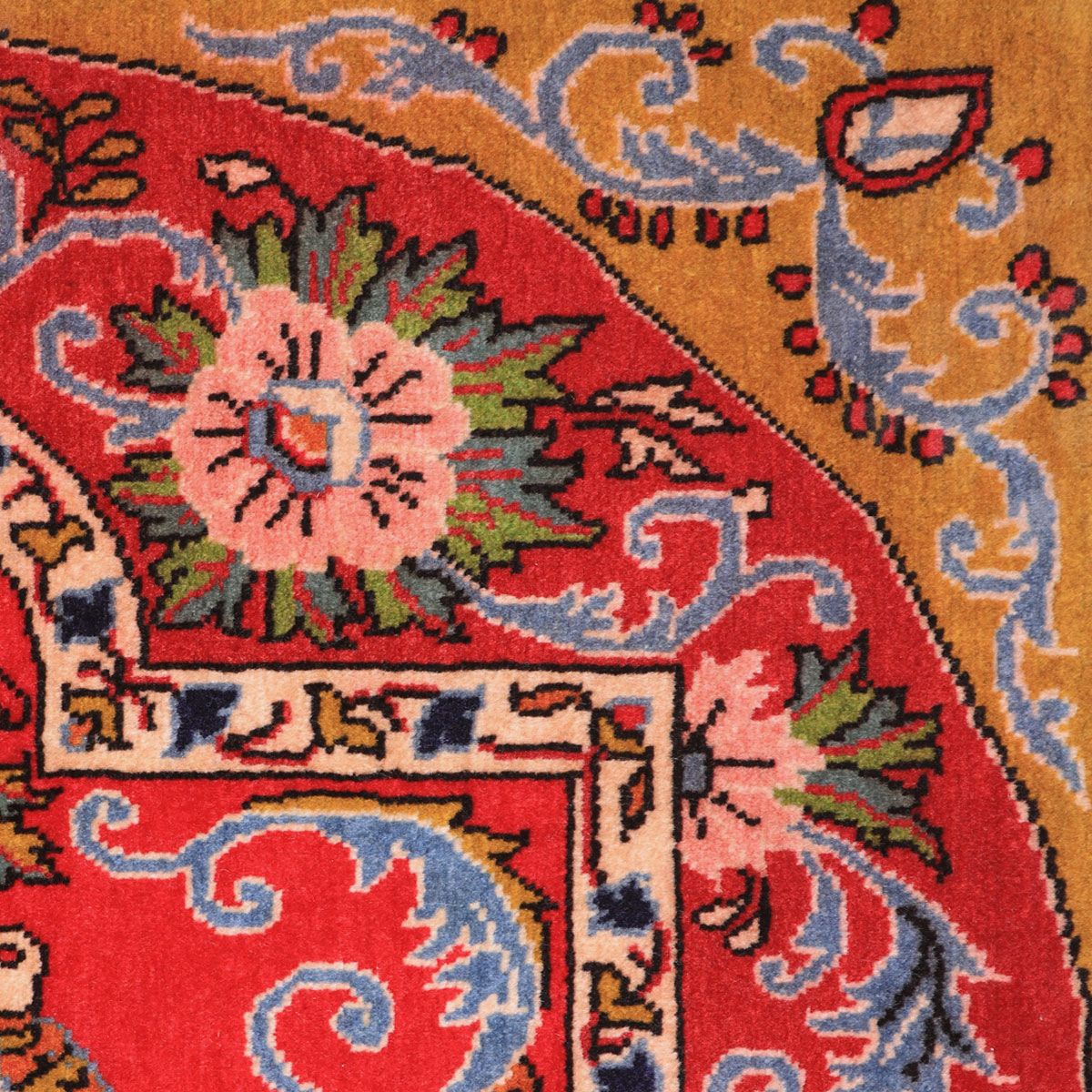 ペルシャ絨毯(イラン産)カーシャーン 94×70cm(FS-70018)