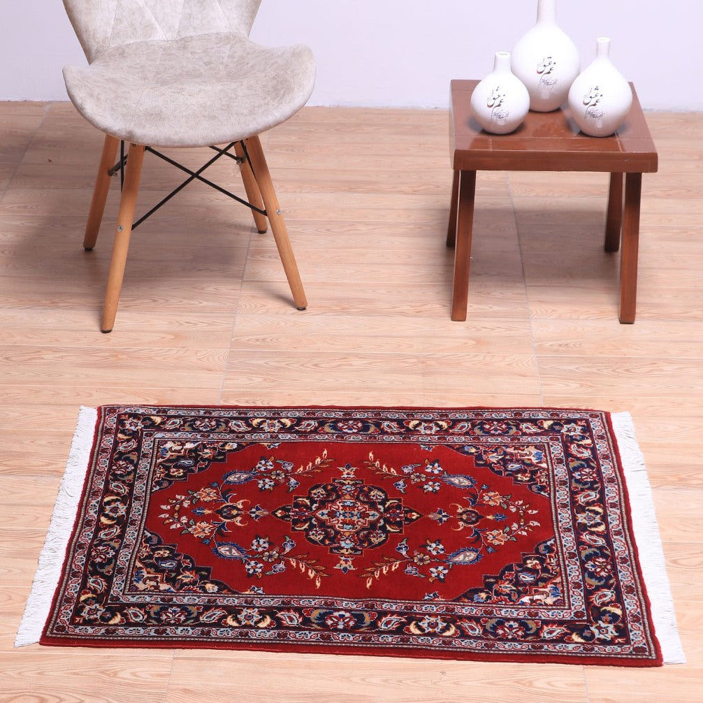 ペルシャ絨毯(イラン産)カーシャーン 91×69cm(FS-70019)