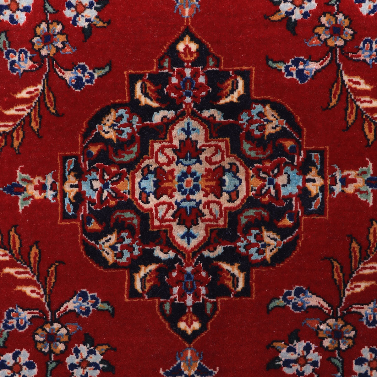 ペルシャ絨毯(イラン産)カーシャーン 91×69cm(FS-70019)