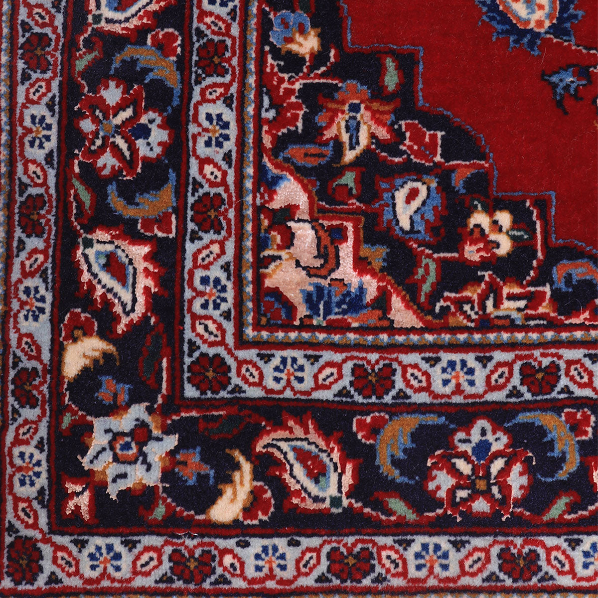 ペルシャ絨毯(イラン産)カーシャーン 91×69cm(FS-70019)