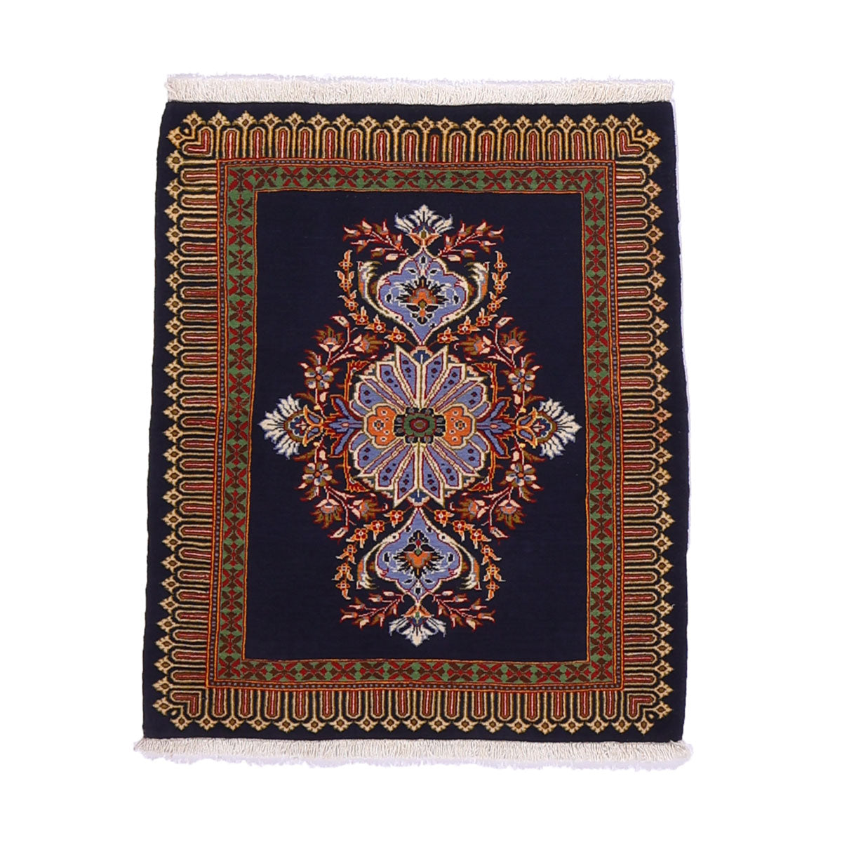 ペルシャ絨毯(イラン産)カーシャーン 91×78cm(FS-70020)