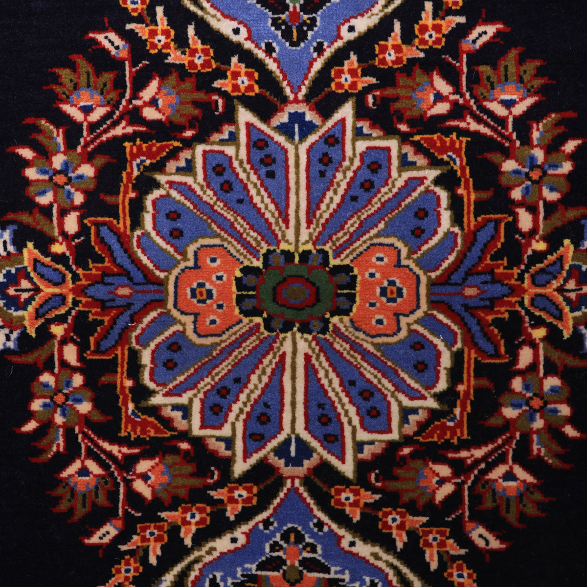 ペルシャ絨毯(イラン産)カーシャーン 91×78cm(FS-70020)