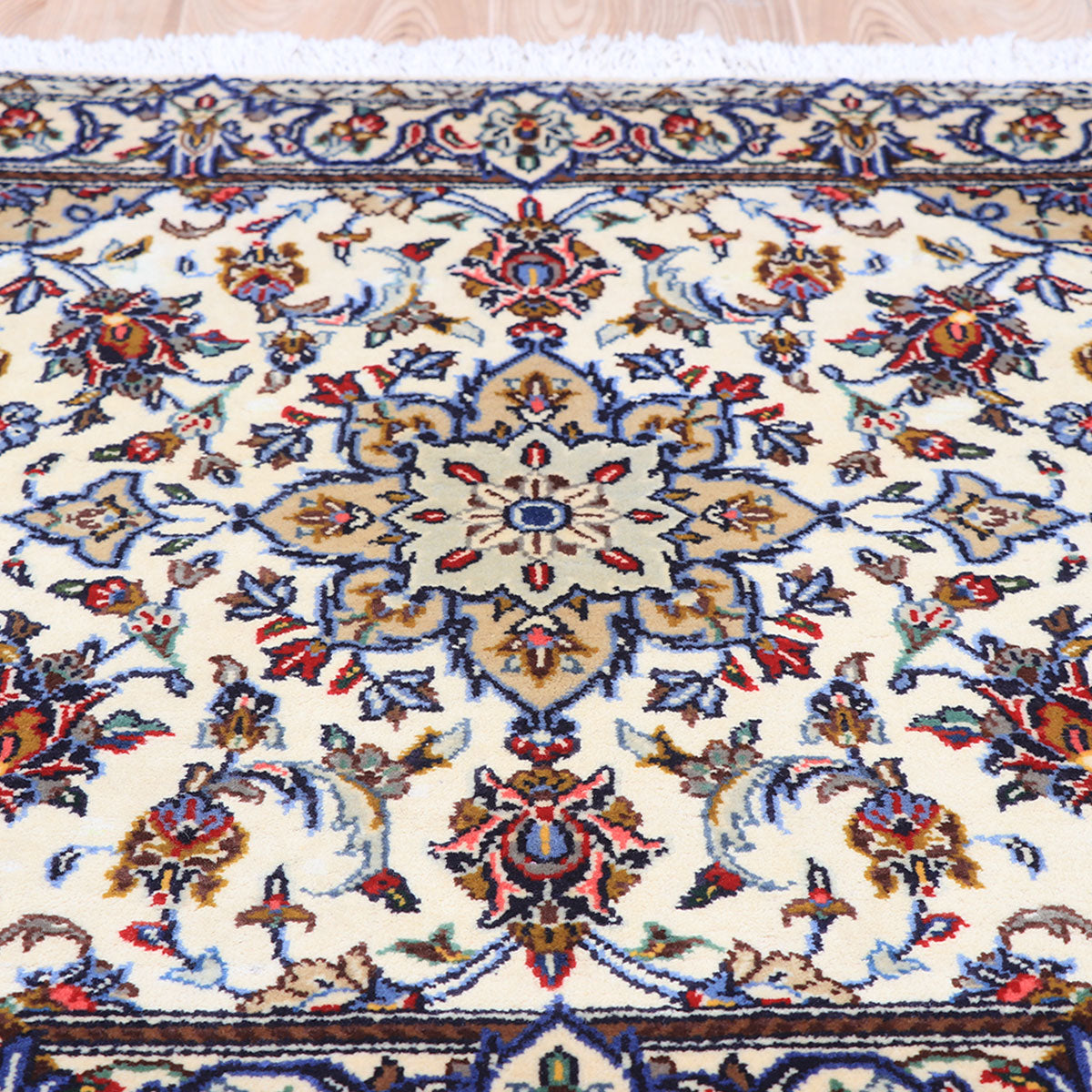 ペルシャ絨毯(イラン産)カーシャーン 96×76cm(FS-70021)