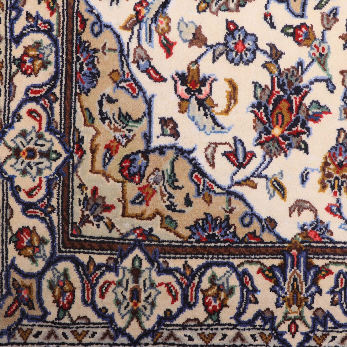 ペルシャ絨毯(イラン産)カーシャーン 96×76cm(FS-70021)