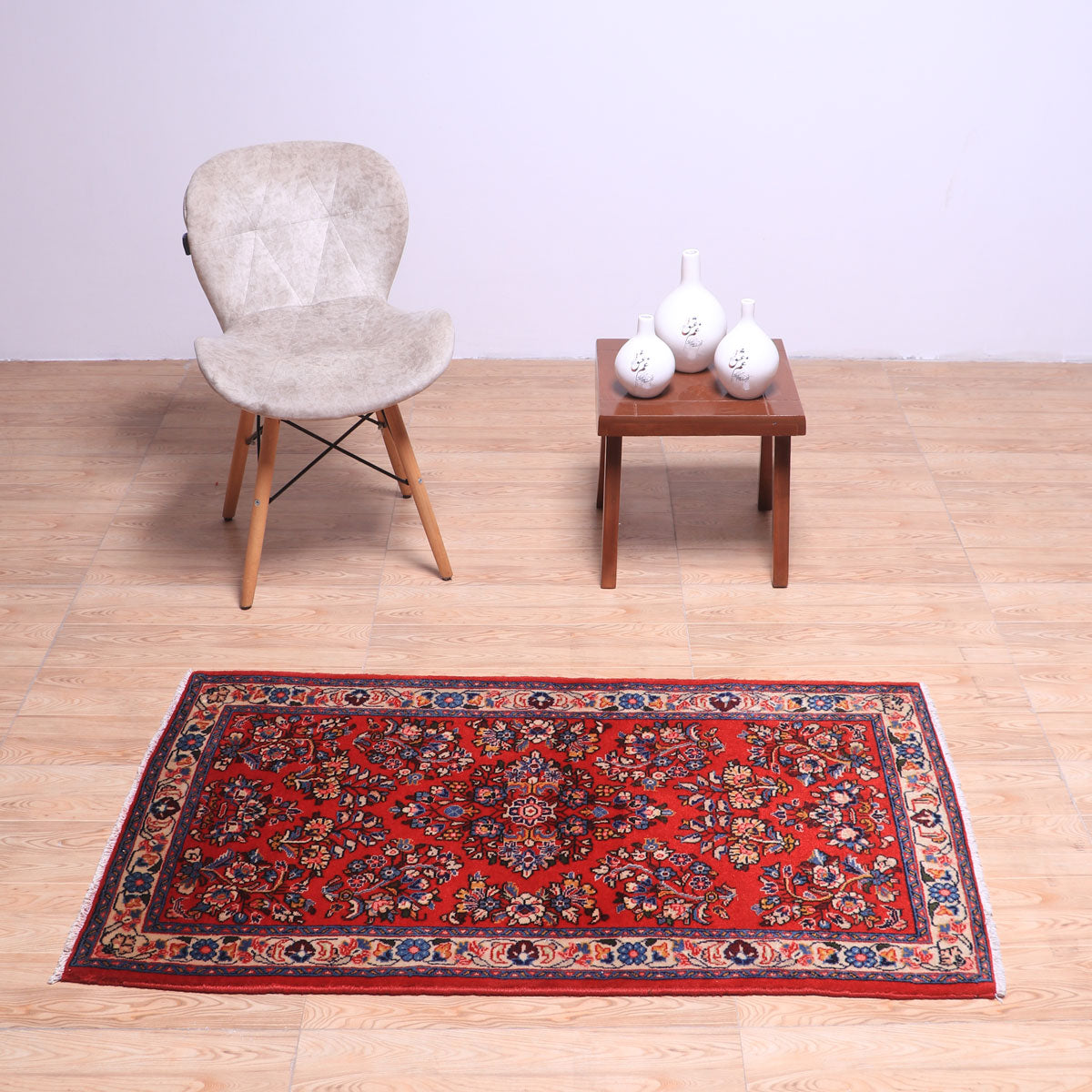 ペルシャ絨毯(イラン産)サルーク 132×79cm(FS-70022)