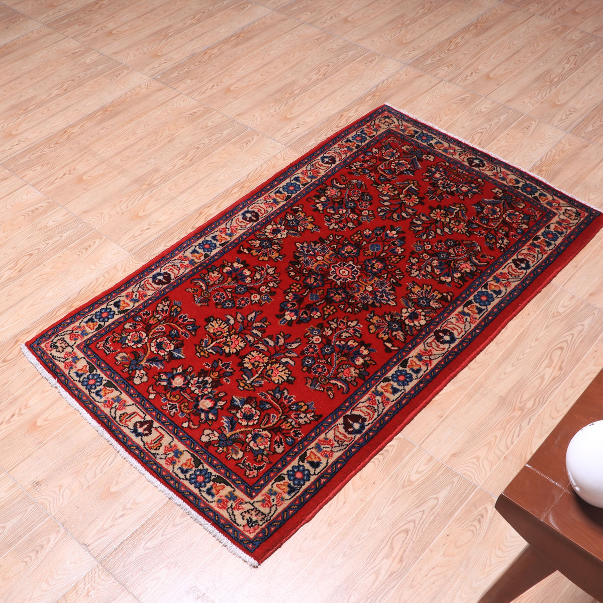 ペルシャ絨毯(イラン産)サルーク 132×79cm(FS-70022)