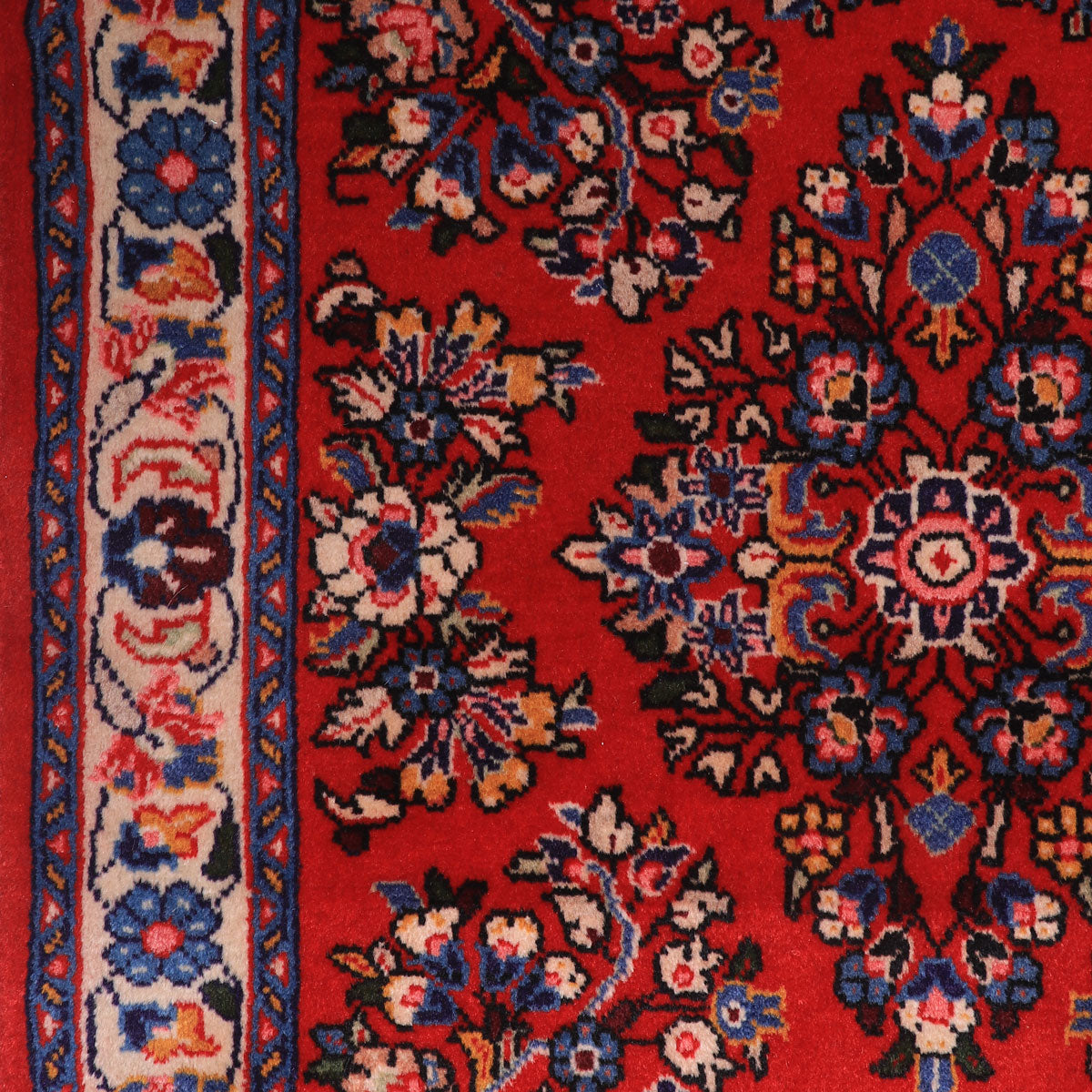 ペルシャ絨毯(イラン産)サルーク 132×79cm(FS-70022)