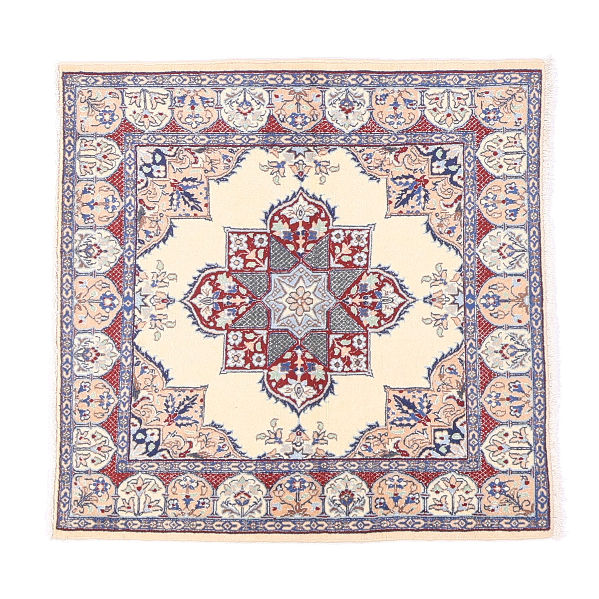 ペルシャ絨毯(イラン産)ナイン 103×99cm(FS-70023)