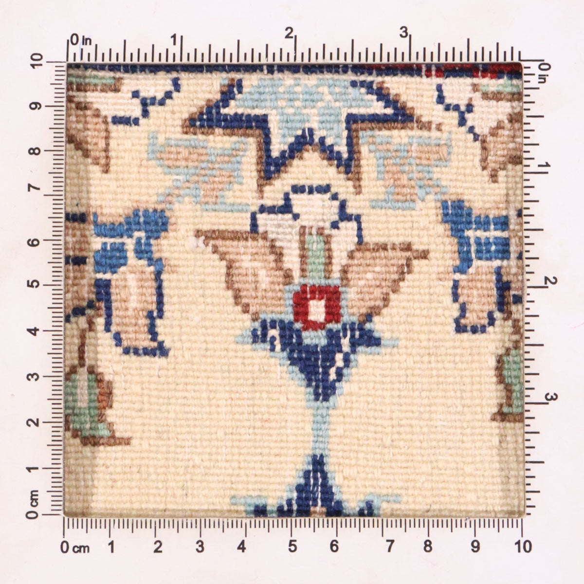 ペルシャ絨毯(イラン産)ナイン 103×99cm(FS-70023)