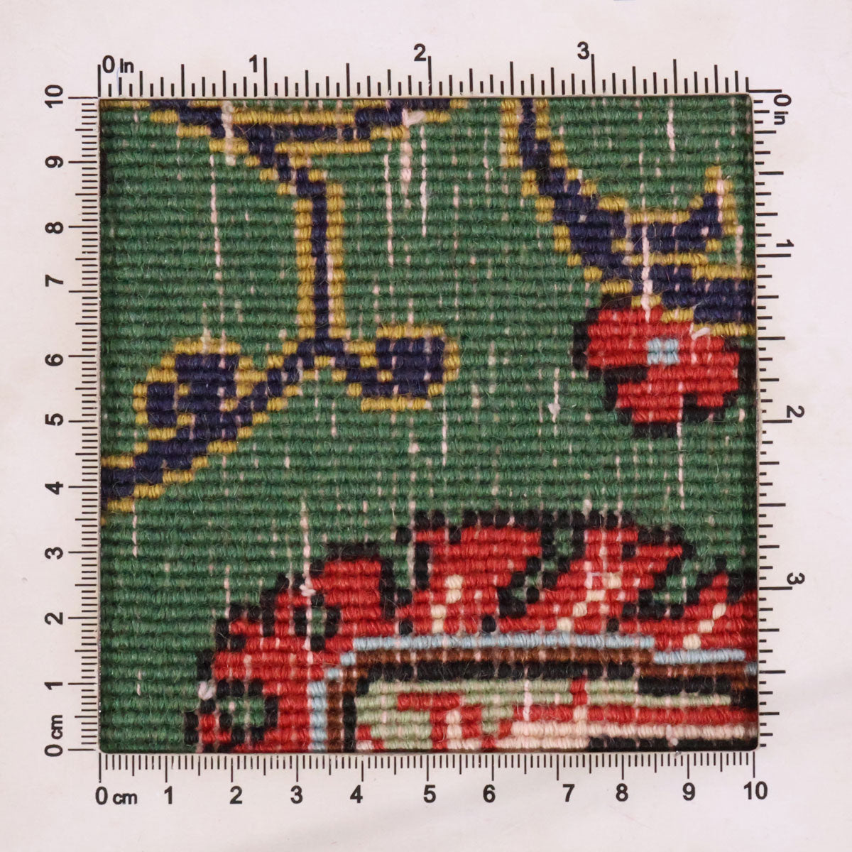 ペルシャ絨毯(イラン産)クム 90×65cm(FS-70024)