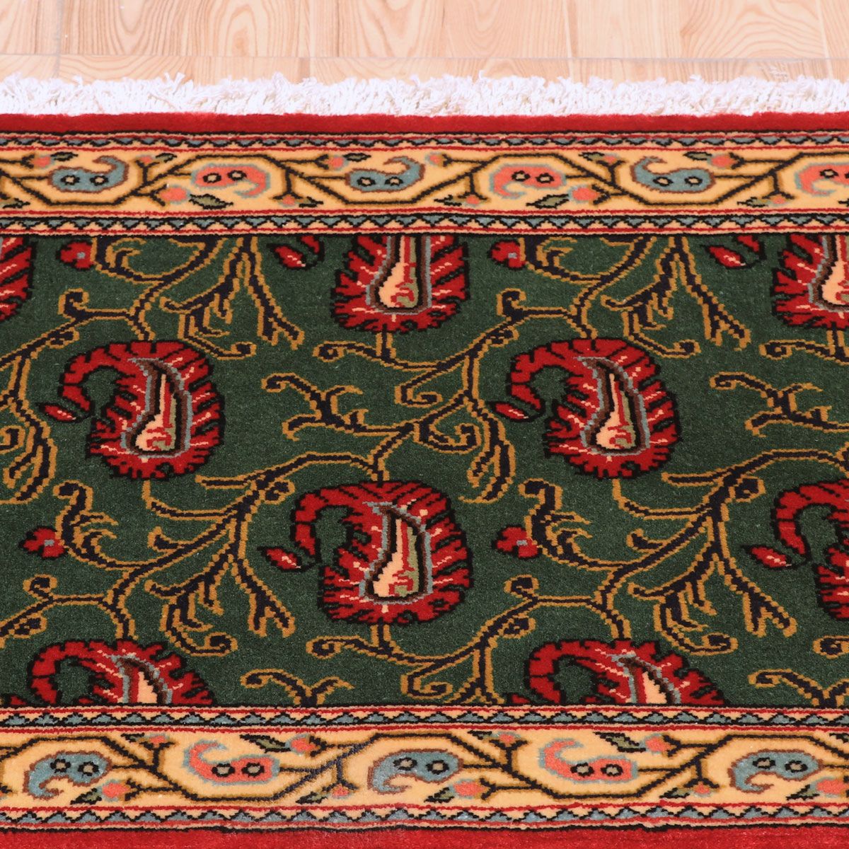 ペルシャ絨毯(イラン産)クム 97×63cm(FS-70025)