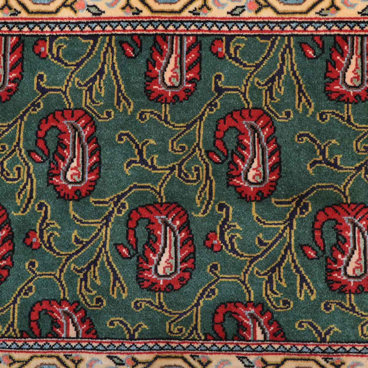 ペルシャ絨毯(イラン産)クム 97×63cm(FS-70025)