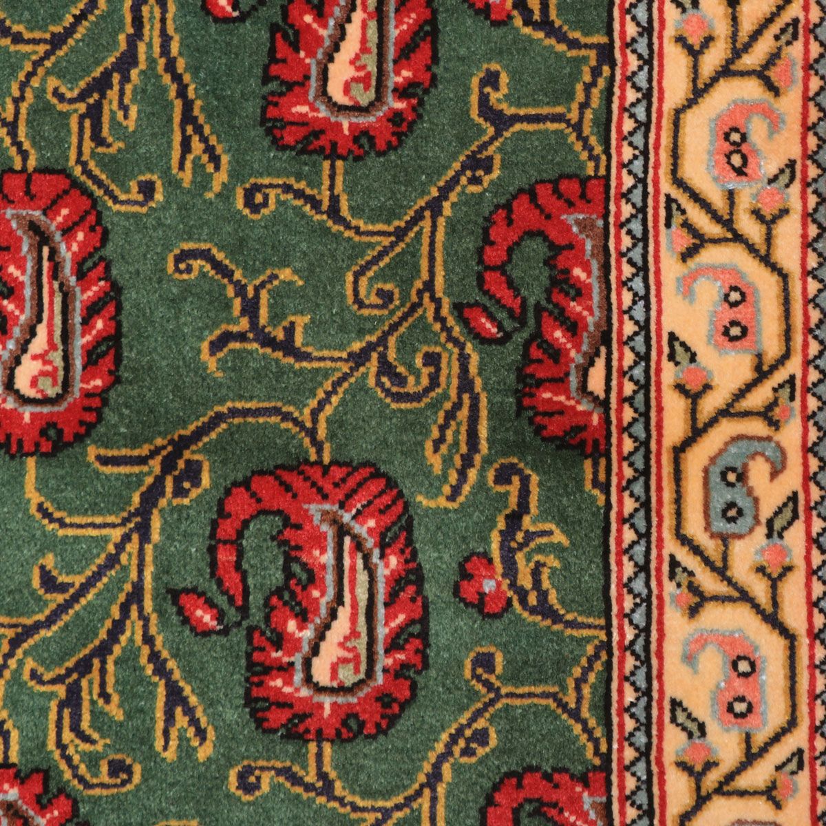 ペルシャ絨毯(イラン産)クム 97×63cm(FS-70025)