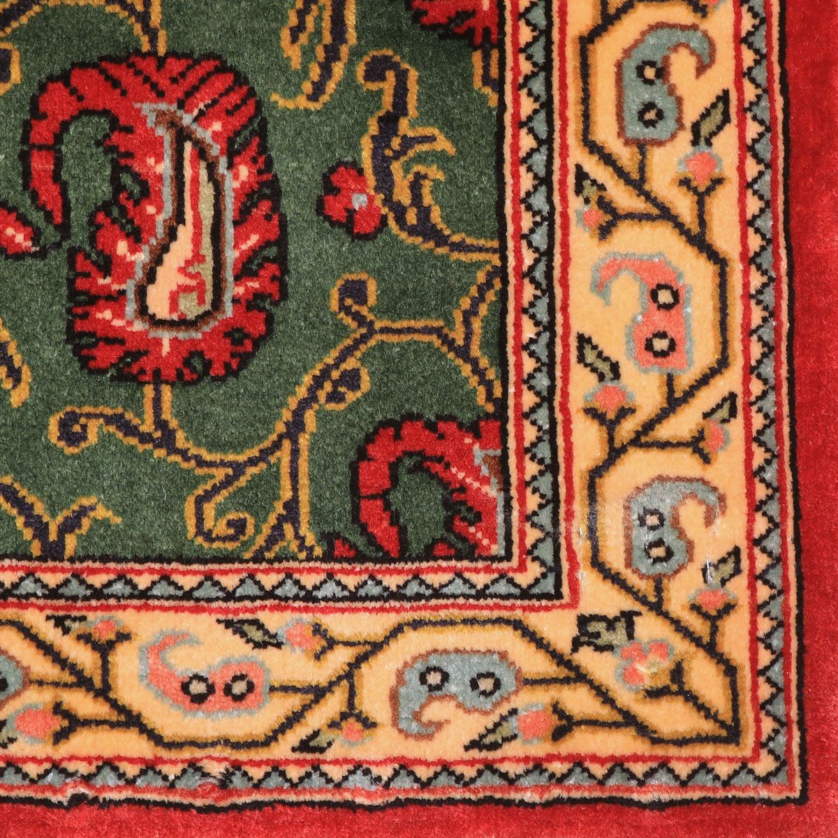 ペルシャ絨毯(イラン産)クム 97×63cm(FS-70025)