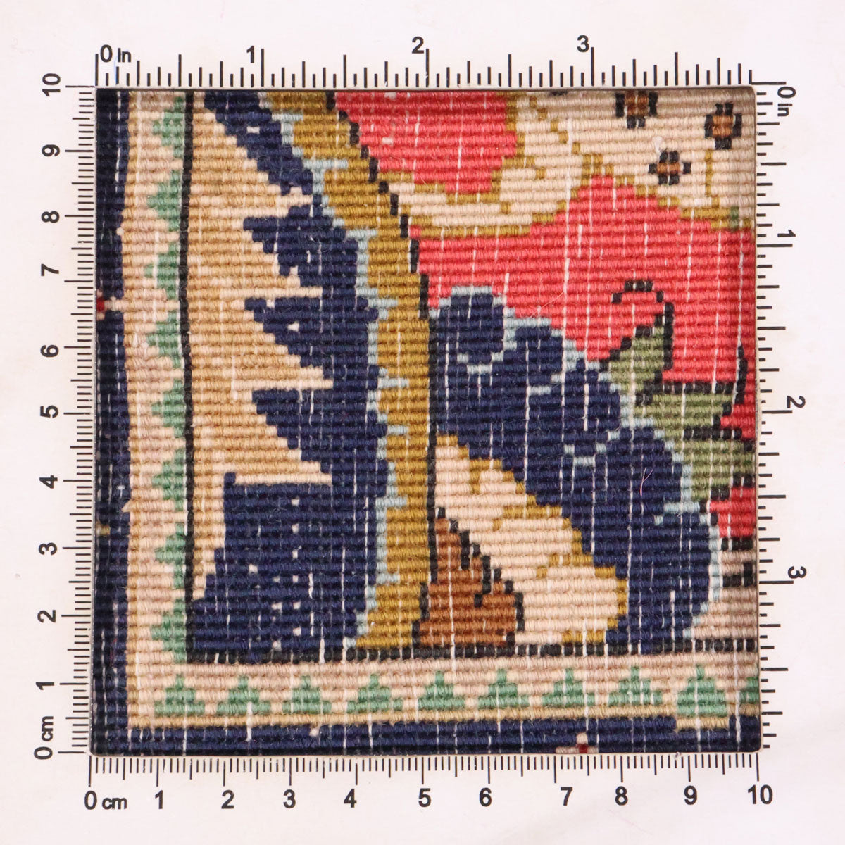 ペルシャ絨毯(イラン産)クム 116×86cm(FS-70026)