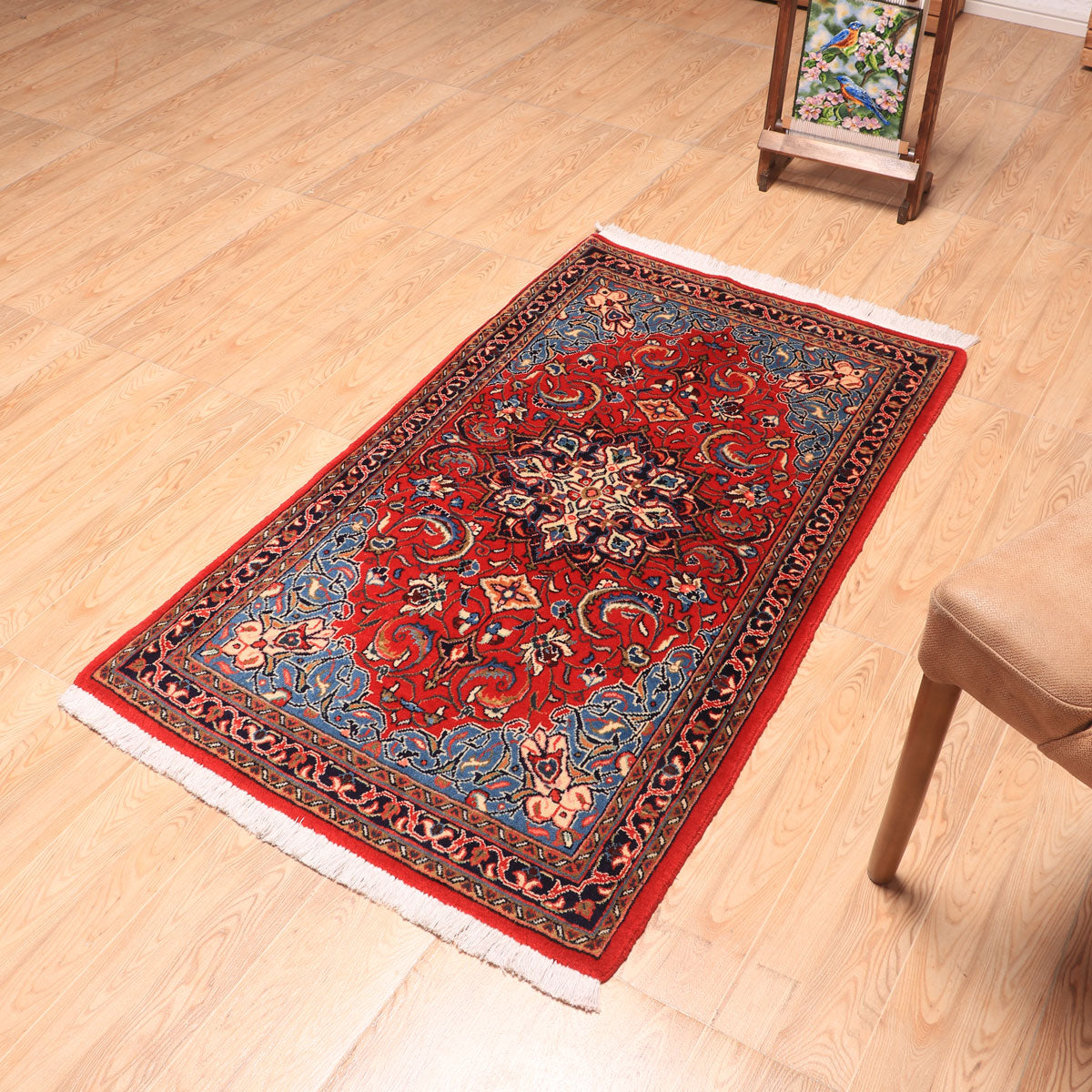 ペルシャ絨毯(イラン産)サルーク 132×77cm(FS-70027)