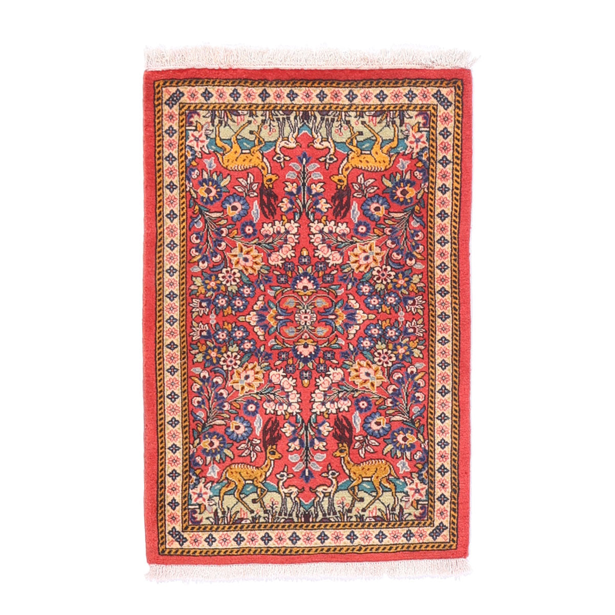 ペルシャ絨毯(イラン産)サルーク 103×69cm(FS-70028)