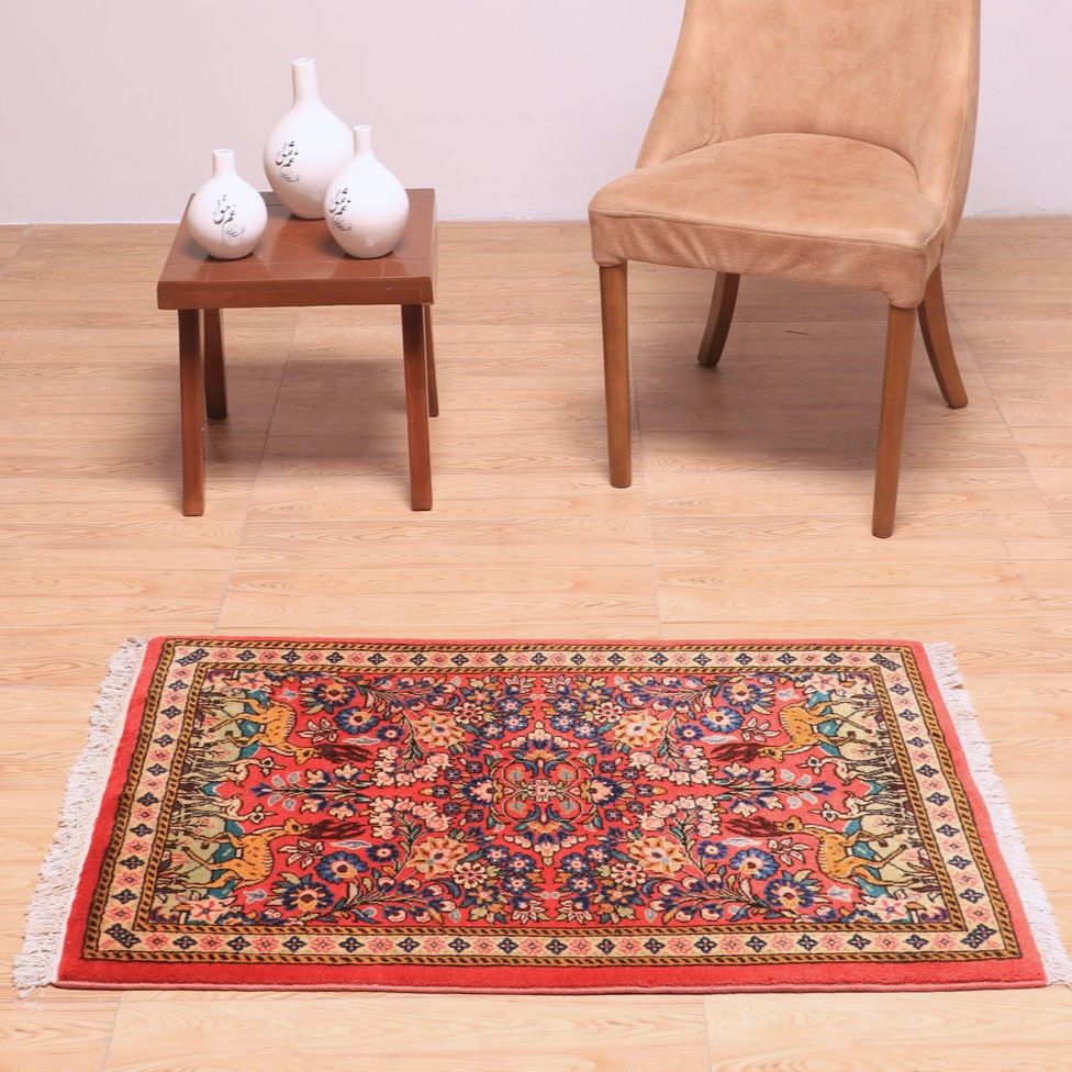 ペルシャ絨毯(イラン産)サルーク 103×69cm(FS-70028)