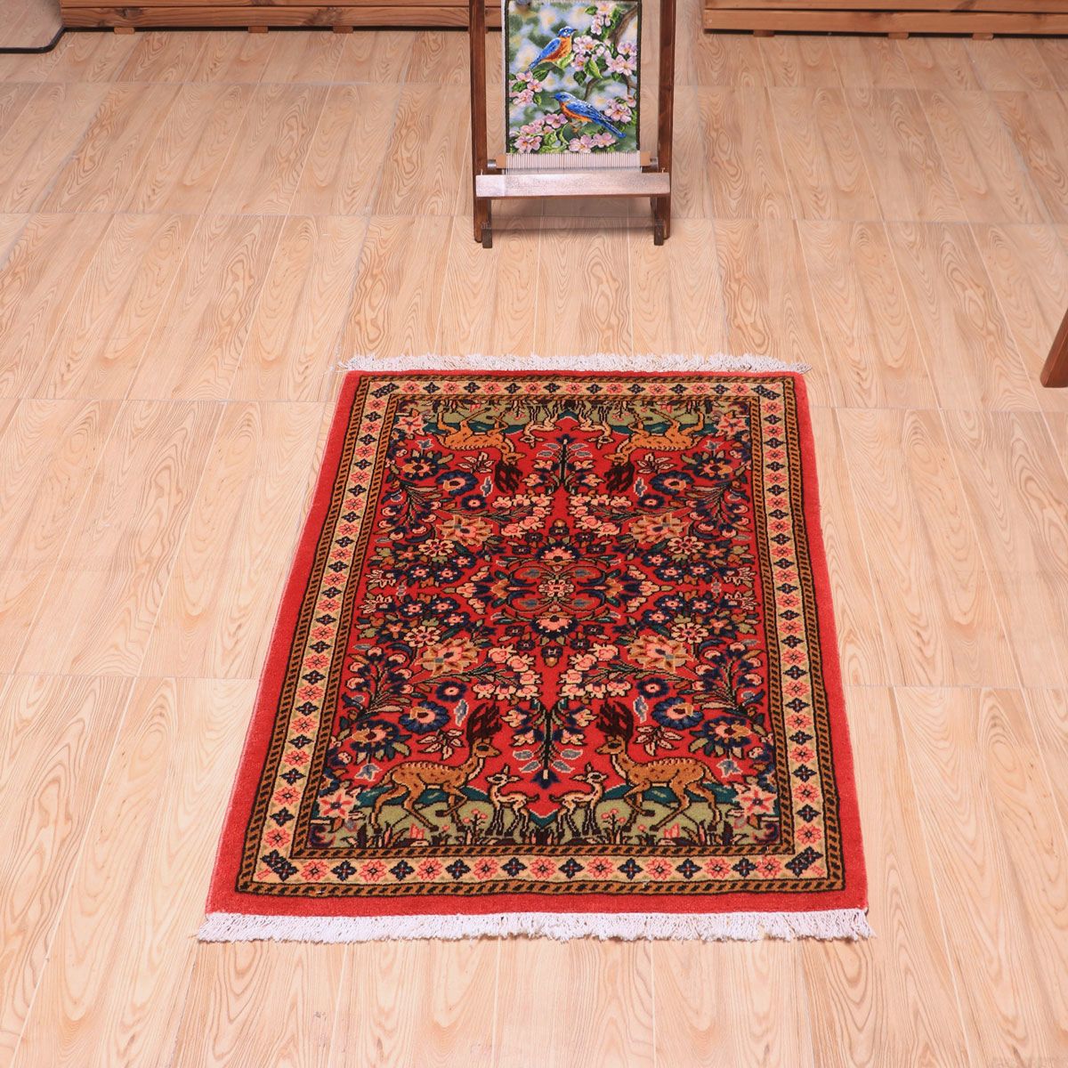 ペルシャ絨毯(イラン産)サルーク 103×69cm(FS-70028)